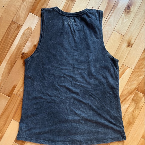 Dark Grey Sleeveless Vegan Activist T-shirt - Picture 6 of 8